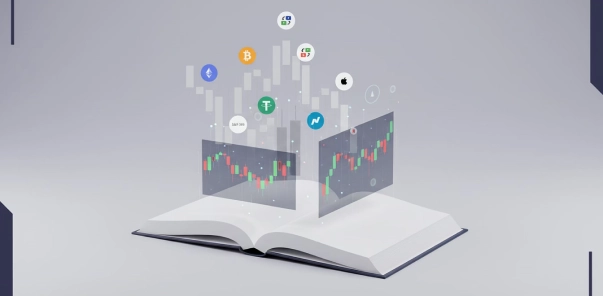 Концепция цифровой платформы Tradeel с иконками сервисов